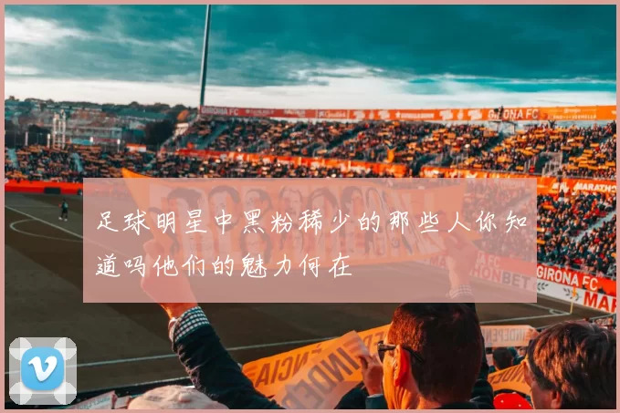 足球明星中黑粉稀少的那些人你知道吗他们的魅力何在